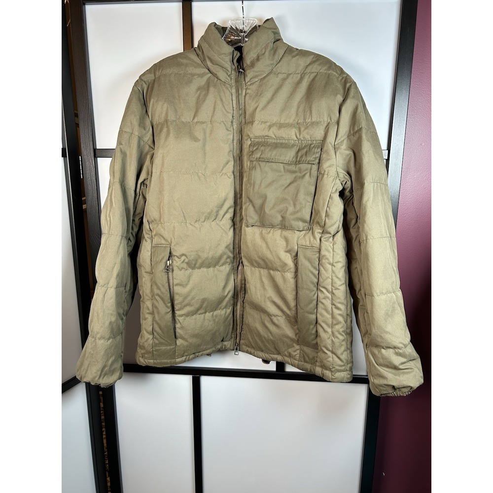 Flint & Tinder Huckberry Caliber NYCO Puffer Down Jacket Men M Cedar Camo Green